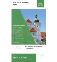 Wanderkarten Oberösterreich BEV-Karte 4320-West, Enns 1:25.000 BEV – Bundesamt für Eich- und Vermessungswesen