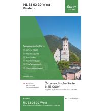 Hiking Maps Vorarlberg BEV-Karte 1230-West, Bludenz 1:25.000 BEV – Bundesamt für Eich- und Vermessungswesen