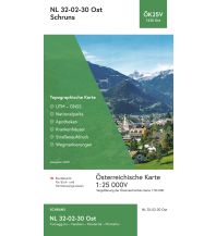 Wanderkarten Vorarlberg BEV-Karte 1230-Ost, Schruns 1:25.000 BEV – Bundesamt für Eich- und Vermessungswesen