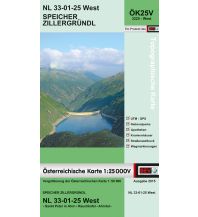Wanderkarten Tirol BEV-Karte 3225-West, Speicher Zillergründl 1:25.000 BEV – Bundesamt für Eich- und Vermessungswesen