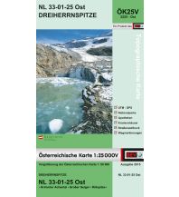 Hiking Maps Tyrol BEV-Karte 3225-Ost, Dreiherrnspitze 1:25.000 BEV – Bundesamt für Eich- und Vermessungswesen