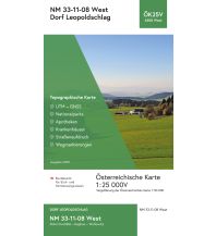 Wanderkarten Oberösterreich BEV-Karte 4308-West, Dorf Leopoldschlag 1:25.000 BEV – Bundesamt für Eich- und Vermessungswesen