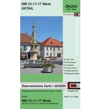 Wanderkarten Niederösterreich BEV-Karte 4317-West, Gföhl 1:25.000 BEV – Bundesamt für Eich- und Vermessungswesen