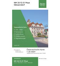 Wanderkarten Niederösterreich BEV-Karte 5321-West, Gänserndorf 1:25.000 BEV – Bundesamt für Eich- und Vermessungswesen