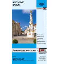 Wanderkarten Wien BEV-Karte 5325, Baden 1:50.000 BEV – Bundesamt für Eich- und Vermessungswesen
