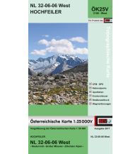 Hiking Maps South Tyrol + Dolomites BEV-Karte 2106-West, Hochfeiler 1:25.0000 BEV – Bundesamt für Eich- und Vermessungswesen