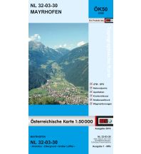 Wanderkarten Tirol BEV-Karte 2230, Mayrhofen 1:50.000 BEV – Bundesamt für Eich- und Vermessungswesen