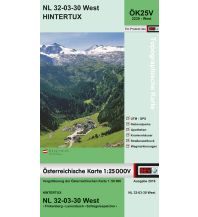 Wanderkarten Tirol BEV-Karte 2230-West, Hintertux 1:25.000 BEV – Bundesamt für Eich- und Vermessungswesen