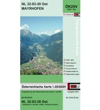 Wanderkarten Tirol BEV-Karte 2230-Ost, Mayrhofen 1:25.000 BEV – Bundesamt für Eich- und Vermessungswesen