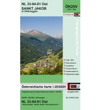 Wanderkarten Osttirol BEV-Karte 3101-Ost, Sankt Jakob in Defereggen 1:25.000 BEV – Bundesamt für Eich- und Vermessungswesen