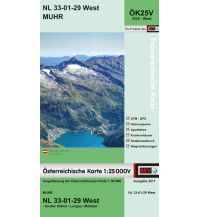 Hiking Maps Salzburg BEV-Karte 3229-West, Muhr 1:25.000 BEV – Bundesamt für Eich- und Vermessungswesen