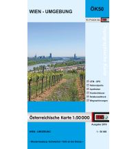Wanderkarten Wien BEV-Karte Wien - Umgebung 1:50.000 BEV – Bundesamt für Eich- und Vermessungswesen