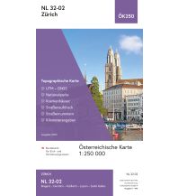 Wanderkarten Vorarlberg BEV-Karte NL 32-02, Zürich 1:250.000 BEV – Bundesamt für Eich- und Vermessungswesen