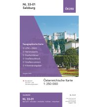 Hiking Maps Salzkammergut BEV-Karte NL 33-01, Salzburg 1:250.000 BEV – Bundesamt für Eich- und Vermessungswesen