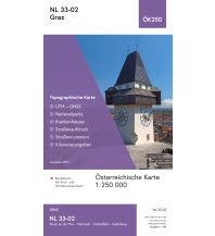 Wanderkarten Steiermark BEV-Karte NL 33-02, Graz 1:250.000 BEV – Bundesamt für Eich- und Vermessungswesen