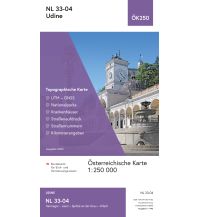 Wanderkarten Südtirol & Dolomiten BEV-Karte NL 33-04, Udine 1:250.000 BEV – Bundesamt für Eich- und Vermessungswesen