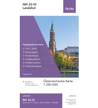 Wanderkarten Oberösterreich BEV-Karte NM 33-10, Landshut 1:250.000 BEV – Bundesamt für Eich- und Vermessungswesen