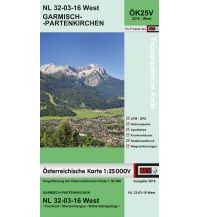 Hiking Maps Bavaria BEV-Karte 2216-West, Garmisch-Partenkirchen 1:25.000 BEV – Bundesamt für Eich- und Vermessungswesen