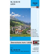 Wanderkarten Vorarlberg BEV-Karte 2219, Lech 1:50.000 BEV – Bundesamt für Eich- und Vermessungswesen