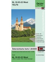 Wanderkarten Tirol BEV-Karte 2222-West, Telfs 1:25.000 BEV – Bundesamt für Eich- und Vermessungswesen