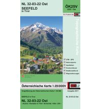 Wanderkarten Tirol BEV-Karte 2222-Ost, Seefeld in Tirol 1:25.000 BEV – Bundesamt für Eich- und Vermessungswesen