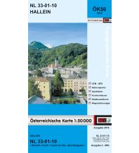 Wanderkarten Salzburg BEV-Karte 3210, Hallein 1:50.000 BEV – Bundesamt für Eich- und Vermessungswesen