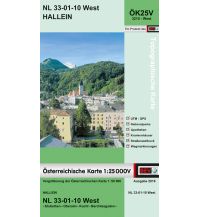 Wanderkarten Salzburg BEV-Karte 3210-West, Hallein 1:25.000 BEV – Bundesamt für Eich- und Vermessungswesen