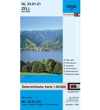 Wanderkarten Salzburg BEV-Karte 3221, Zell am See 1:50.000 BEV – Bundesamt für Eich- und Vermessungswesen
