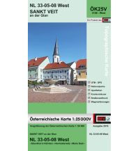 Wanderkarten Kärnten BEV-Karte 4108-West, Sankt Veit an der Glan 1:25.000 BEV – Bundesamt für Eich- und Vermessungswesen
