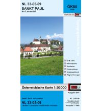 Wanderkarten Kärnten BEV-Karte 4109, Sankt Paul im Lavanttal 1:50.000 BEV – Bundesamt für Eich- und Vermessungswesen