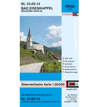 Wanderkarten Kärnten BEV-Karte 4114, Bad Eisenkappel/Železna Kapla 1:50.000 BEV – Bundesamt für Eich- und Vermessungswesen