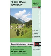 Wanderkarten Kärnten BEV-Karte 4114-West, Zell-Pfarre/Sele-Cerkev 1:25.000 BEV – Bundesamt für Eich- und Vermessungswesen