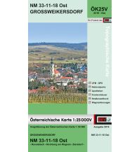 Wanderkarten Niederösterreich BEV-Karte 4318-Ost, Großweikersdorf 1:25.000 BEV – Bundesamt für Eich- und Vermessungswesen