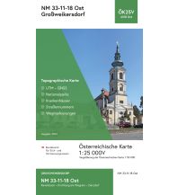 Wanderkarten Niederösterreich BEV-Karte 4318-Ost, Großweikersdorf 1:25.000 BEV – Bundesamt für Eich- und Vermessungswesen