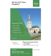 Wanderkarten Niederösterreich BEV-Karte 5307-West, Haugsdorf 1:25.000 BEV – Bundesamt für Eich- und Vermessungswesen