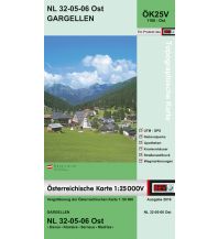 Wanderkarten Vorarlberg BEV-Karte 1106-Ost, Gargellen 1:25.000 BEV – Bundesamt für Eich- und Vermessungswesen