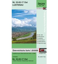 Hiking Maps Vorarlberg BEV-Karte 1217-Ost, Lustenau 1:25.000 BEV – Bundesamt für Eich- und Vermessungswesen