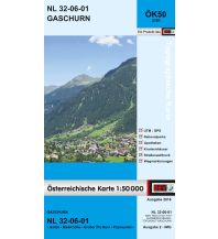 Wanderkarten Vorarlberg BEV-Karte 2101, Gaschurn 1:50.000 BEV – Bundesamt für Eich- und Vermessungswesen
