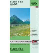 Wanderkarten Tirol BEV-Karte 2101-Ost, Galtür 1:25.000 BEV – Bundesamt für Eich- und Vermessungswesen