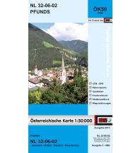 Wanderkarten Tirol BEV-Karte 2102, Pfunds 1:50.000 BEV – Bundesamt für Eich- und Vermessungswesen