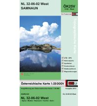 Wanderkarten Tirol BEV-Karte 2102-West, Samnaun 1:25.000 BEV – Bundesamt für Eich- und Vermessungswesen