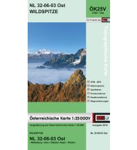Wanderkarten Tirol BEV-Karte 2103-Ost, Wildspitze 1:25.000 BEV – Bundesamt für Eich- und Vermessungswesen