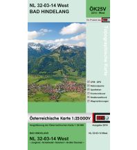 Wanderkarten Tirol BEV-Karte 2214-West, Bad Hindelang 1:25.000 BEV – Bundesamt für Eich- und Vermessungswesen