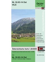 Wanderkarten Tirol BEV-Karte 2214-Ost, Vils 1:25.000 BEV – Bundesamt für Eich- und Vermessungswesen