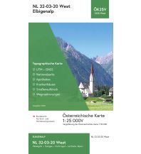 Wanderkarten Tirol BEV-Karte 2220-West, Elbigenalp 1:25.000 BEV – Bundesamt für Eich- und Vermessungswesen