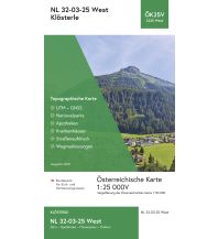 Wanderkarten Vorarlberg BEV-Karte 2225-West, Klösterle am Arlberg 1:25.000 BEV – Bundesamt für Eich- und Vermessungswesen