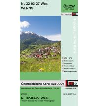 Hiking Maps Tyrol BEV-Karte 2227-West, Wenns 1:25.000 BEV – Bundesamt für Eich- und Vermessungswesen