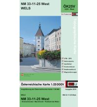 Hiking Maps Upper Austria BEV-Karte 4325-West, Wels 1:25.000 BEV – Bundesamt für Eich- und Vermessungswesen