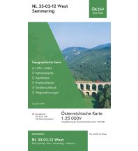 Wanderkarten Steiermark BEV-Karte 4212-West, Semmering 1:25.000 BEV – Bundesamt für Eich- und Vermessungswesen