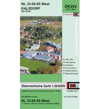 Wanderkarten Steiermark BEV-Karte 4105-West, Kalsdorf bei Graz 1:25.000 BEV – Bundesamt für Eich- und Vermessungswesen